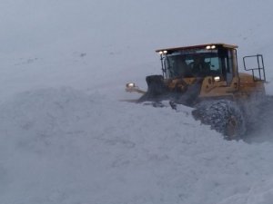 Hakkari’de karla mücadele çalışması