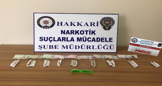 Üzerinde eroin çıkan şahıs tutuklandı
