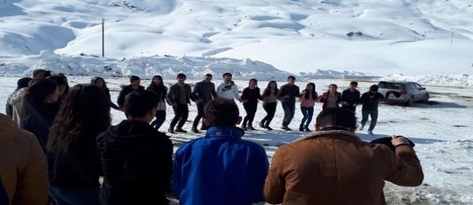 İl birincisi olan öğrenciler, 2600 rakımda stres attı