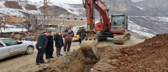 Başkan Epcim ve teknik heyet içme suyu hattını denetledi