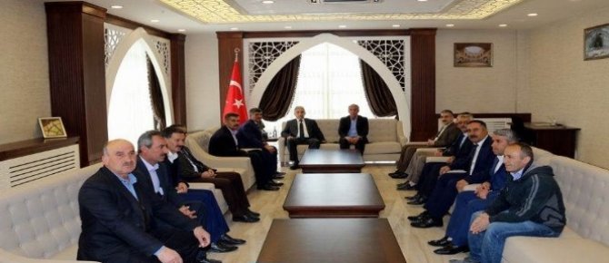 Muhtarlardan Vali Toprak’a ziyaret