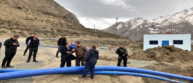Başkan Vekili Epcim, su deposu çalışmalarını denetledi