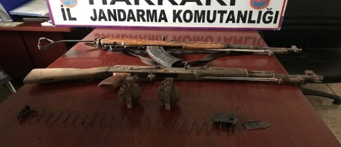 Yüksekova’da PKK’ya ait silah ve mühimmat ele geçirildi