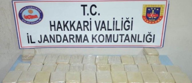 Şemdinli’de 61 kilo eroin ele geçirildi