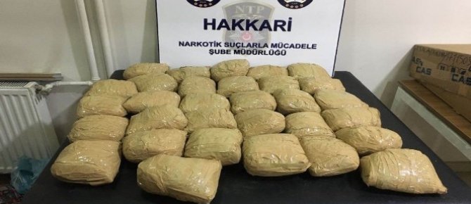 Yüksekova’da uyuşturucu operasyonu