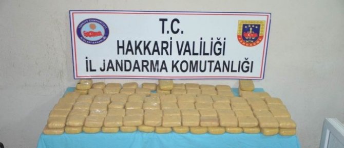 Hakkari’de eroin operasyonu
