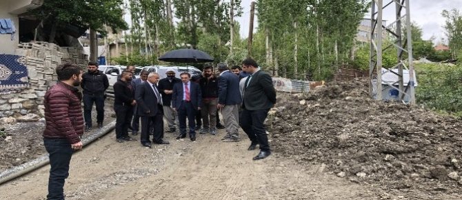 Başkan Epcim altyapı çalışmalarını denetledi