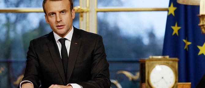 Macron Filistinlilere yapılan saldırıyı kınadı