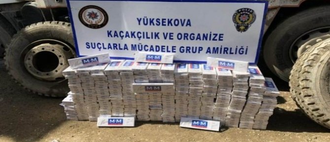 Hakkari’de 6 bin 120 paket kaçak sigara ele geçirildi