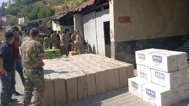 Şemdinli'de 36 bin 500 Paket Kaçak Sigara Yakalandı