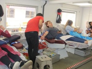 Hakkarili kadınlardan kan bağışına büyük ilgi
