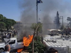 Azez’de bomba yüklü bir araç patladı: 3 ölü