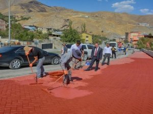 Hakkari sokakları renklendirildi