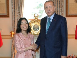Cumhurbaşkanı Erdoğan Japonya Prensesi ile görüştü
