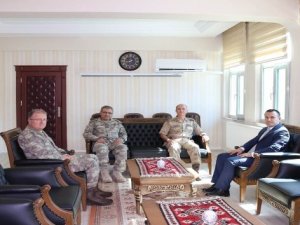 Tümgeneral İlbaş'tan Kaymakam Türkman'a ziyaret etti