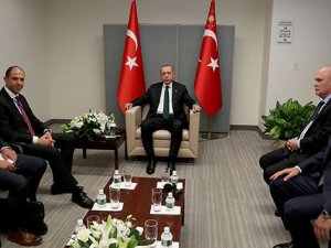 Cumhurbaşkanı Erdoğan, KKTC Dışişleri Bakanı Özersay'ı kabul etti