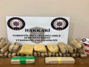Yüksekova'da 13 kilo eroin ele geçirildi