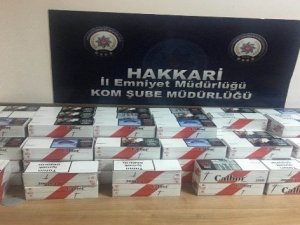 Hakkari'de çok sayıda kaçak malzeme ele geçirildi