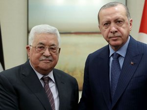 Cumhurbaşkanı Erdoğan, Filistin Devlet Başkanı Abbas'la telefonda görüştü