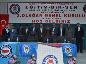 EĞİTİM-BİR-SEN HAKKARİ ŞUBESİ 2. OLAĞAN GENEL KURULUNU YAPTI